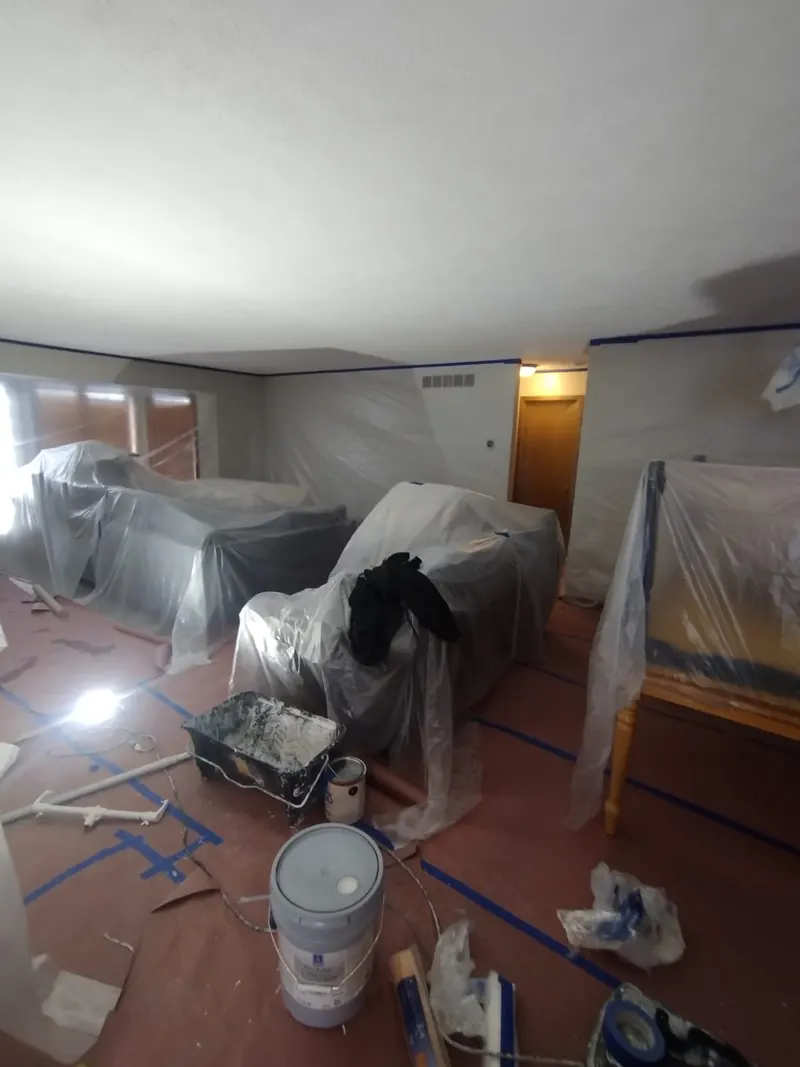 Interior painting from the AJ Drywall project portfolio